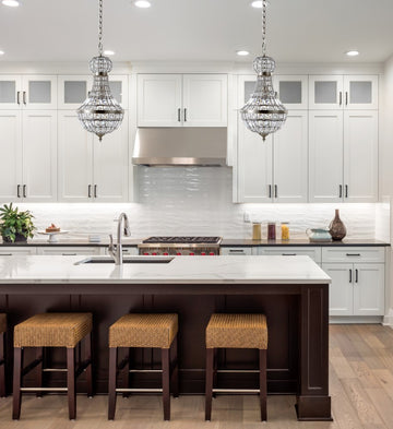 Regina Crystal/Metal Empire LED Pendant - JONATHAN Y